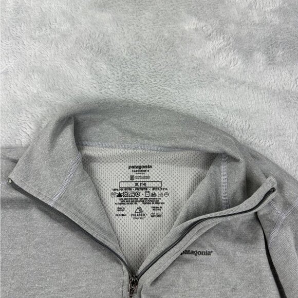 Patagonia Capilene 3 Quarter Zip Baselayer - Girl’s Size XL - Picture 9 of 13